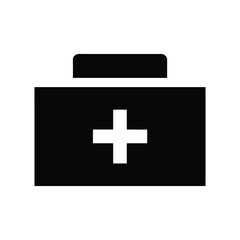 First Aid Kit icon vector. first aid box vector icon line template. medical kit icon logo.
