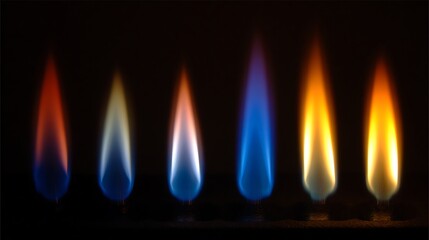 Flame Colorful Gas Burn