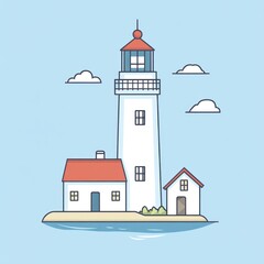 Simple lighthouse illustration (1)