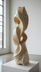 Explore modern art sculpture contemporary abstract form design in gallery exhibition