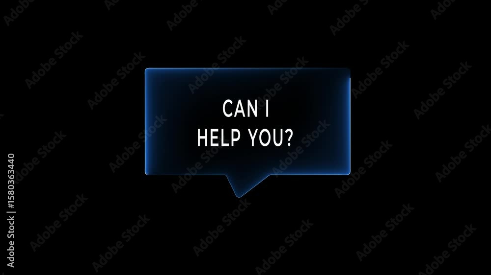 Poster digital chatbot concept on the transparent background. conversation assistant, ai artificial intelli