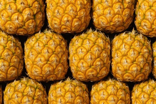 Tropical fruit backdrop with a pineapple theme