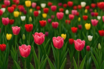 Beautiful tulip blossom to admire
