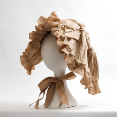 Prairie Style Bonnet on White Background – Product Photography