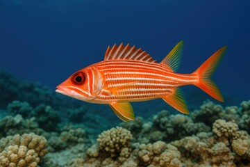 Fototapeta premium Unique Marine Species: Long-Jawed Squirrelfish in the Red Sea Region