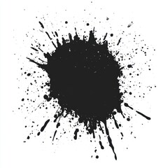 Dirt brush splatter stain black.