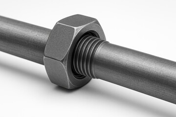 Metal pipe installation using nut and screw fastening