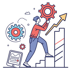 Business growth illustration