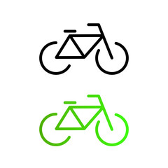 bike icon editable stroke outline pictogram simple