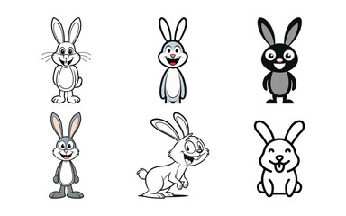 Abstract geometric shapes with vibrant color gradients and clean lines isolated on white background