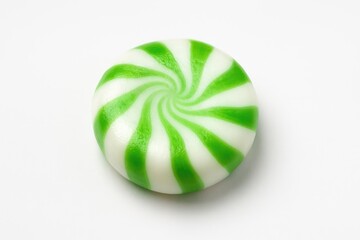 Obraz premium White background featuring mint candies
