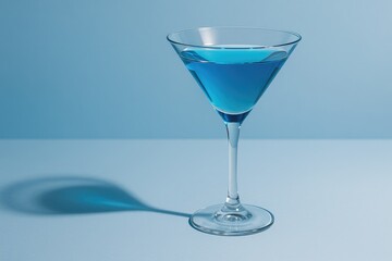 Elegant cocktail glass with a stem