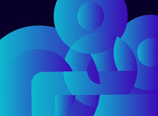 abstract blue background with some smooth lines art