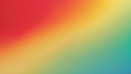Vibrant diagonal gradient transitioning from red and orange to yellow and teal blue