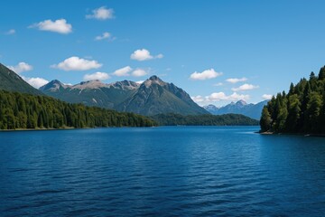 Fototapeta premium Scenic View of a Mountainous Region