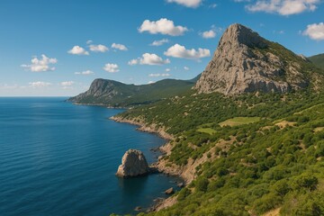 Scenic Views Along the Southern Shore of Crimea