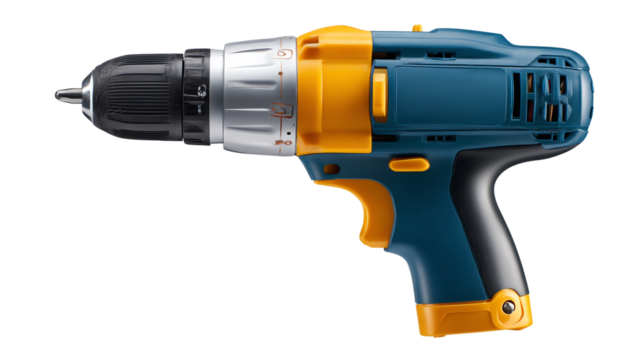 Powerful cordless drill for construction tasks.