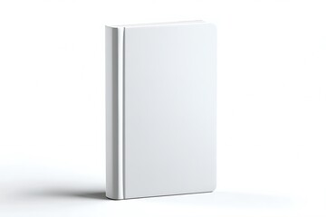 A Blank White Hardcover Notebook Mockup for Design Presentations