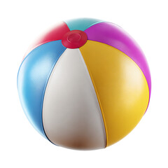 Colorful beach ball for summer fun activities.