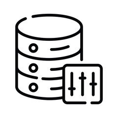 Have a look at this database setting outline icon