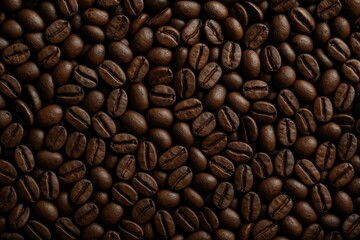 Fototapeta premium Freshly Roasted Organic Coffee Beans for Immediate Consumption