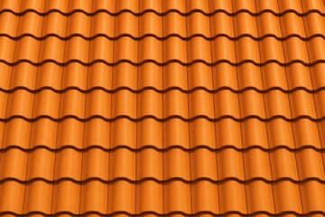 Using orange tiles to cover the roof for a vibrant look