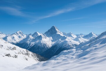 Obraz premium Stunning landscape showcasing majestic mountains