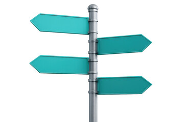 Obraz premium Blank directional arrow signs pointing away from center, featuring transparent background ready for personalized messaging and graphic design needs
