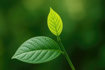 Obraz premium A Fresh Start with a Familiar Leaf for a New Beginning