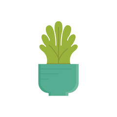 vector houseplant pot icon vector illustration