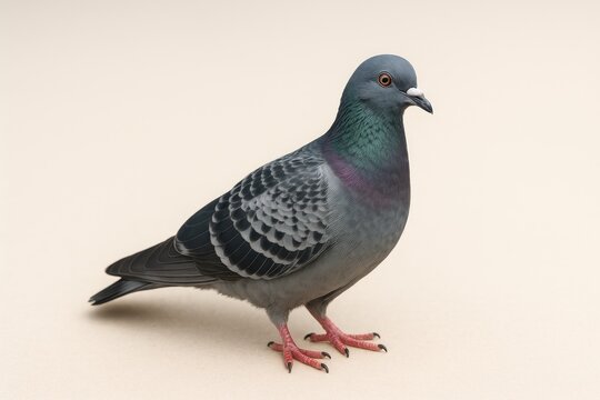 A single bird perched peacefully - Powered by Adobe