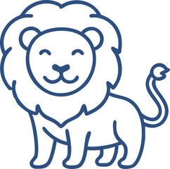 lion with white background