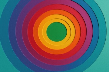 Obraz premium Colorful layered cardboard segments