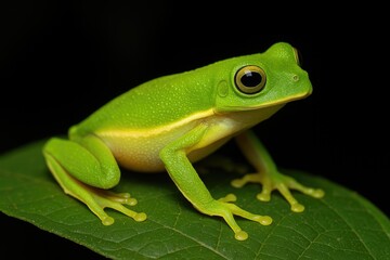 Naklejka premium Orinoco lime tree frog species overview
