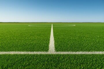 Obraz premium Picture of an artificial turf soccer pitch outdoors