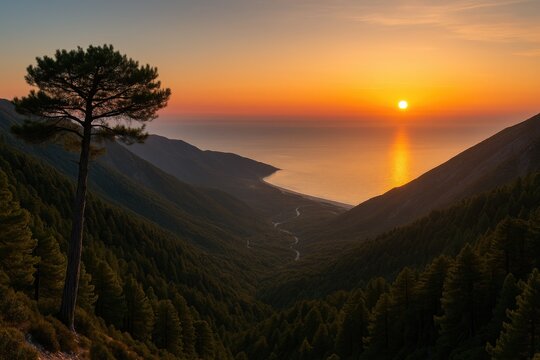 Scenic Viewpoint at Llogara National Park