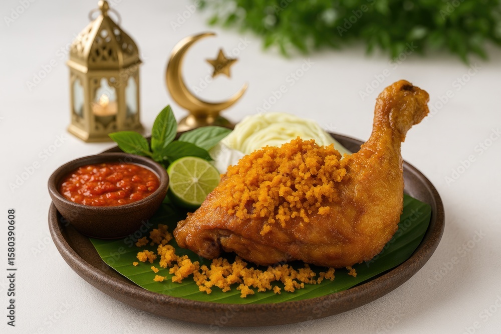 Poster a different take on crispy fried chicken with a unique twist