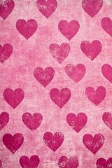 Pink Wallpaper Pattern with Dark Pink Hearts heart pattern