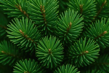 Close-up of pine needles showcasing detailed textures
