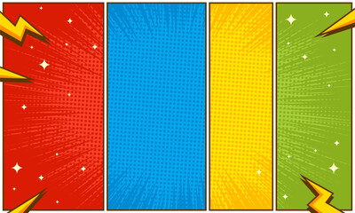 Comic cartoon pop art panel. humor background style