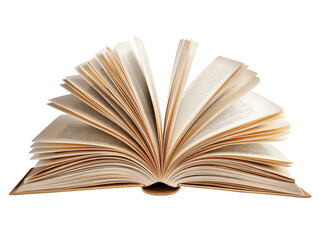 An open book revealing its blank pages.