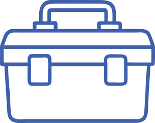  tool box with white background