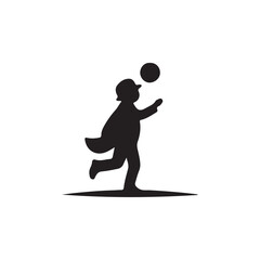  Happy Child Playing With Ball Outdoor Icon