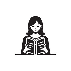 girl reading book