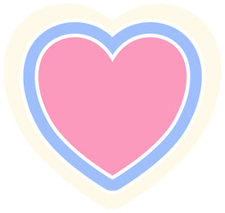 Cute Colorful Heart Shape Decoration