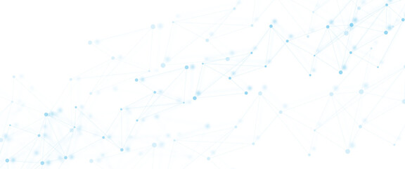 Abstract white, blue digital technology futuristic communication high tech concept background. global network technology concept.