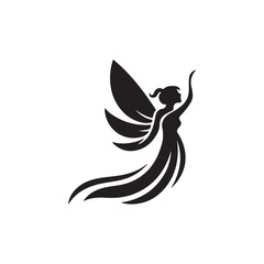 vector illustration of an angel