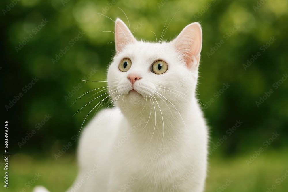 Poster the feline is searching for an object