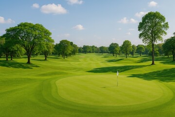 Explore a scenic view of a golf course in Southeast Asia