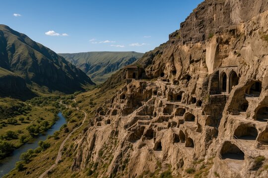 Explore the breathtaking Vardzia cave complex
